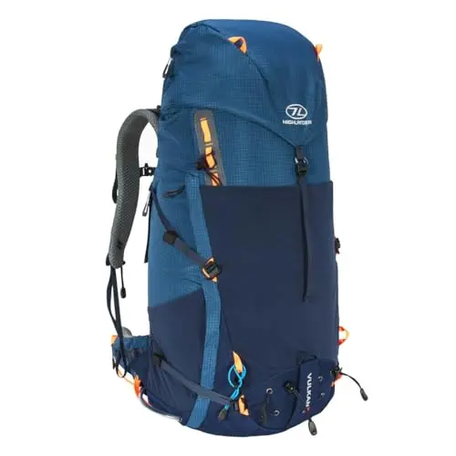 Highlander Mochila Vulkan Marina 45L - Impermeable PVC Trilaminado con Costuras Termosoldadas