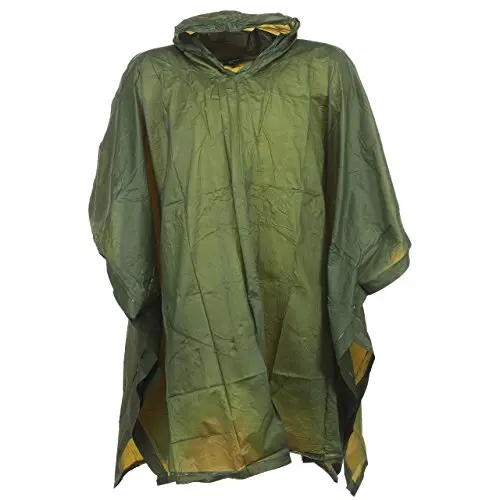 HIGHLANDER Poncho Impermeable Verde Oliva Talla Única
