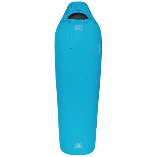 Highlander Saco de Dormir Momia Zeta 150 Sky Blue 5°C - Ultraligero y Compacto