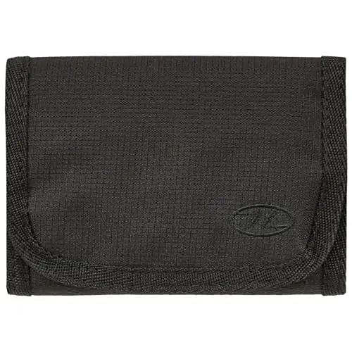 HIGHLANDER Shield RFID Billetera Trifold Negra