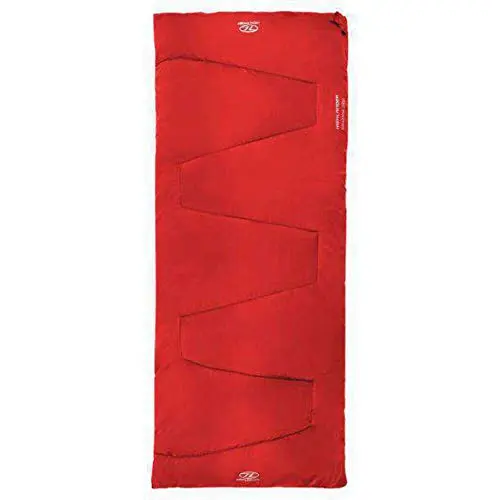 Highlander Sleepline 250 Red - Saco de Dormir Ultraligero para Camping