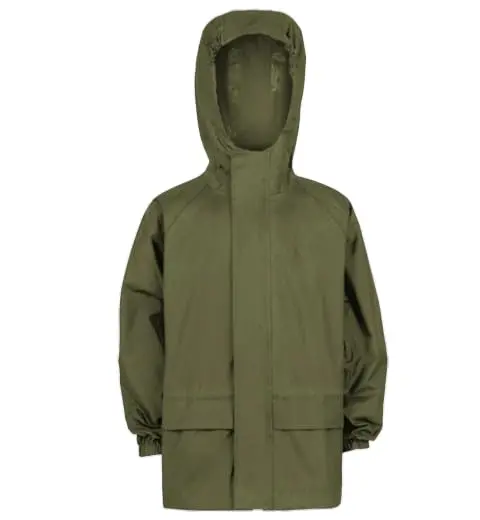 HIGHLANDER STORMGUARD - Chaqueta Impermeable Verde 7-8 años