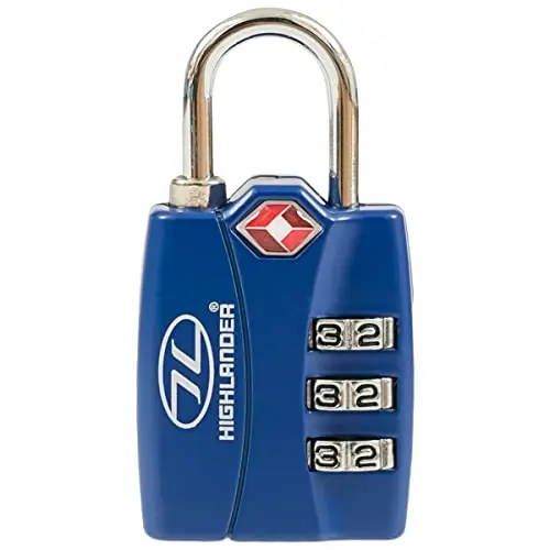 HIGHLANDER TSA Cerradura de Combinación para Equipaje - Código Numérico 3 Dígitos