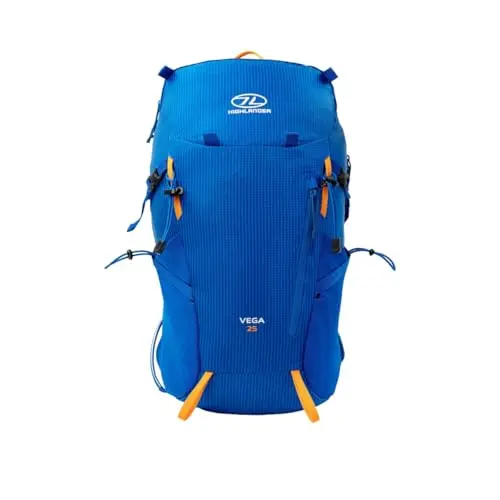 Highlander Vega Sky Blue Mochila de Senderismo 25L - Azul Cielo para Trekking y Viajes