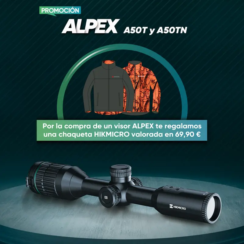 HIKMICRO ALPEX A50TN Visor Térmico 1080p con Pantalla OLED y Visión Nocturna IR 940nm