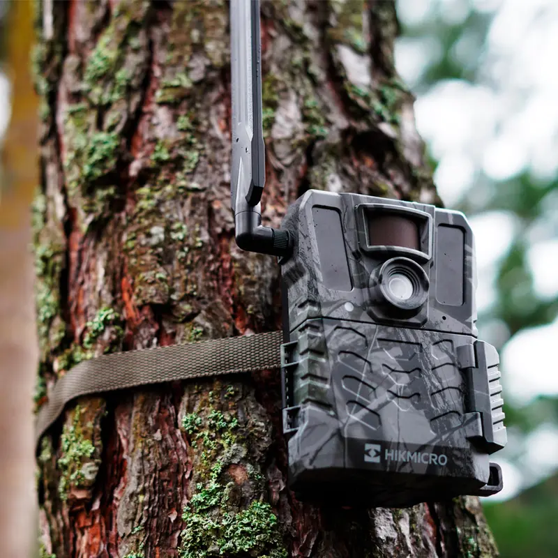 HIKMICRO Trail Camera M15 4G - Cámara de Fototrampeo 5MP 1080p con Detección PIR 25m y App SIGHT