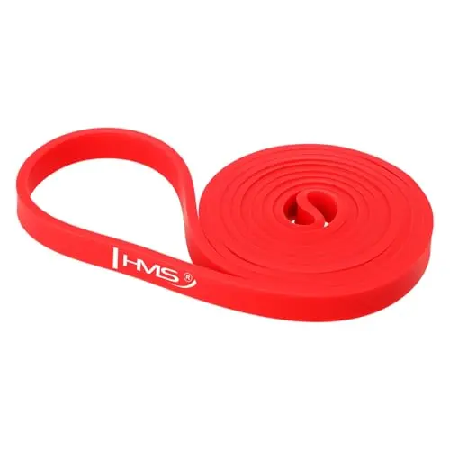 HMS - Banda Elástica para Gimnasia, Resistencia 8-10 kg, GU 05 Red