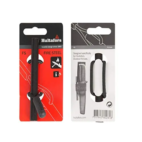 Hultafors FIRE STEEL FS - Encendedor de Supervivencia Pedernal y Acero 3000°C