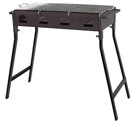 IMEX EL ZORRO Barbacoa con Parrilla, cincada, 67 x 34 x 70 cm, Negro, 71448