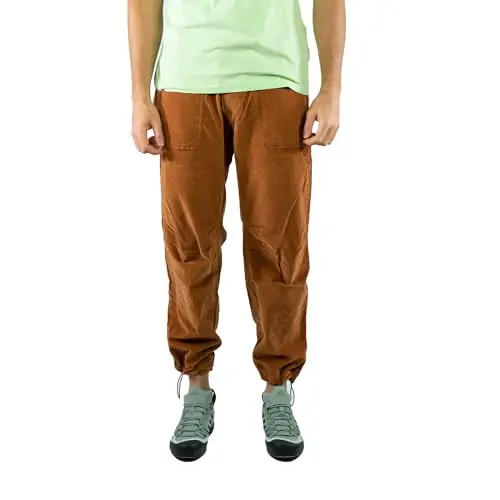 Jeanstrack Ares Pantalon de Escalada - Pantalon Trekking Senderismo Aire Libre - Comodidad y Estilo (L, Russet)