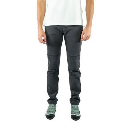 Jeanstrack Roca Pantalon de Escalada Trekking Senderismo Aire Libre (XL, MELANITA)