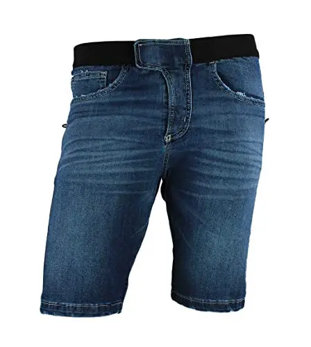 Jeanstrack Turia BR Pantalon Short Corto de Escalada Trekking Senderismo Aire Libre (S, Iris)