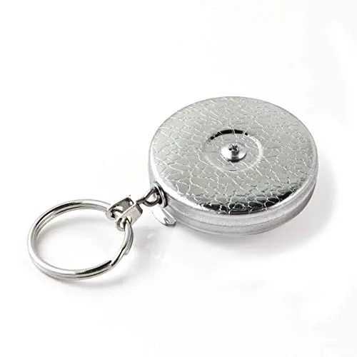 KEY-BAK 0005-011 Retráctil Cromado con Cadena de 24"