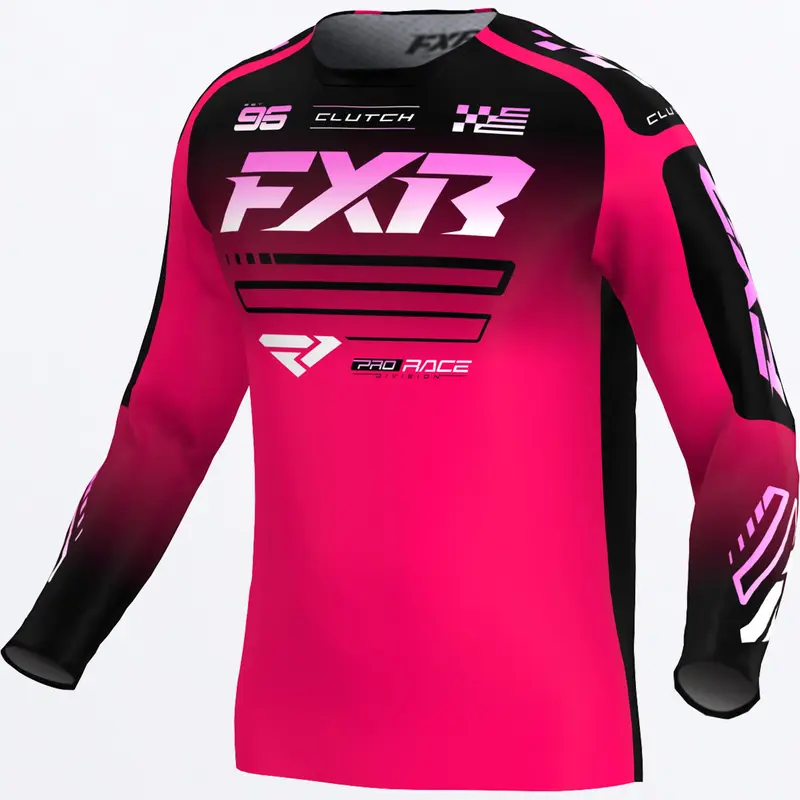 KIDS CLUTCH MX JERSEY 26-RAZZ/BLACK/PINK