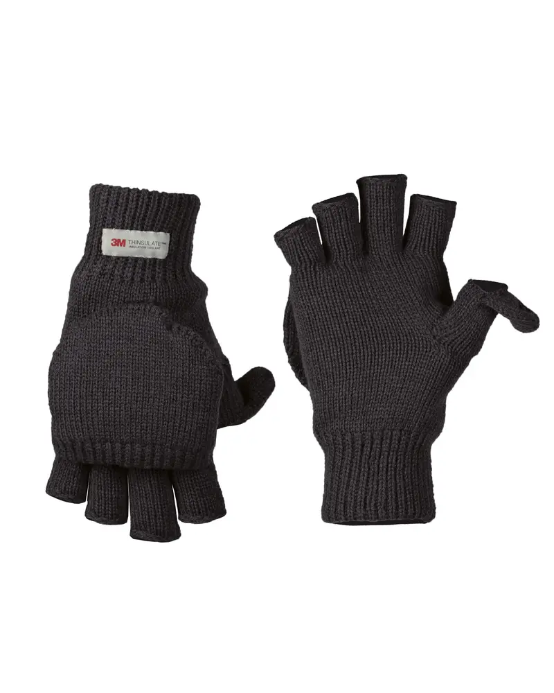 KLAPPHANDSCHUHE SCHWARZ