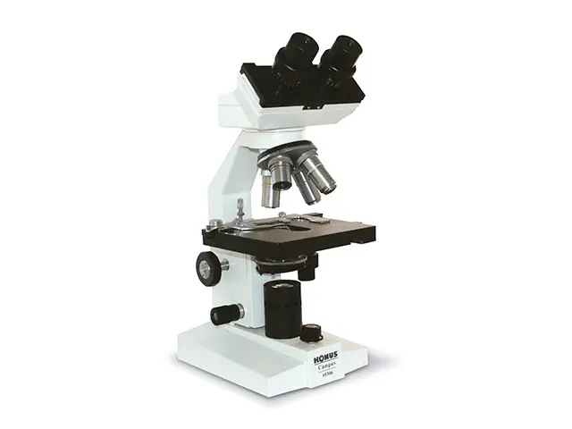 Konus Campus-2 Microscopio 40x-1000x con Revólver 4 Objetivos y Sistema Coaxial