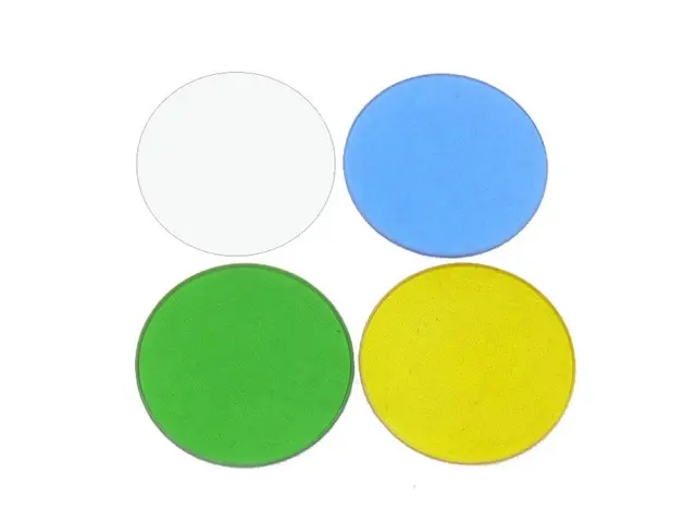 Konus Set 4 Filtros para Microscopio - Azul Verde Amarillo Neutro - Modelos 5601-5605