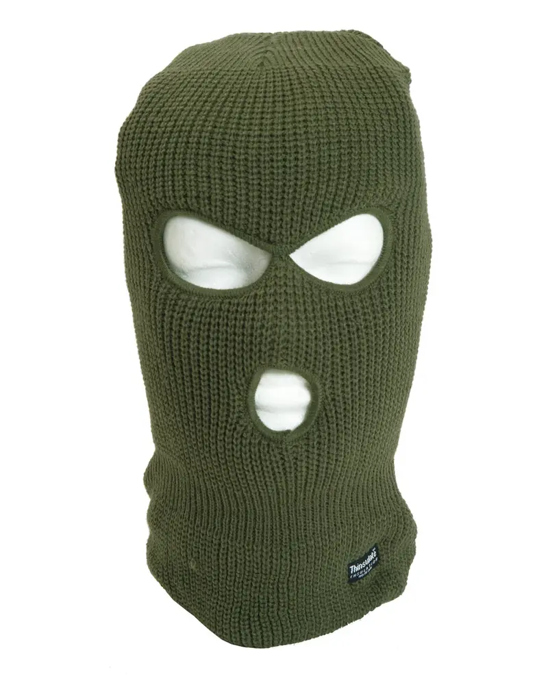 KOPFHAUBE BALACLAVA 3-LOCH THINSULATE™OLIV