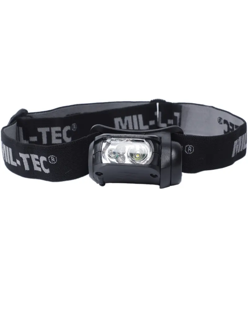 KOPFLAMPE LED 4-FARBIG SCHWARZ