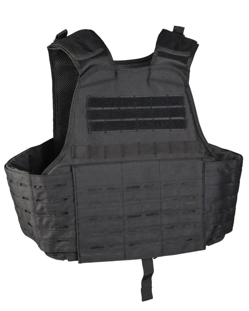 LASER CUT CARRIER WESTE SCHWARZ