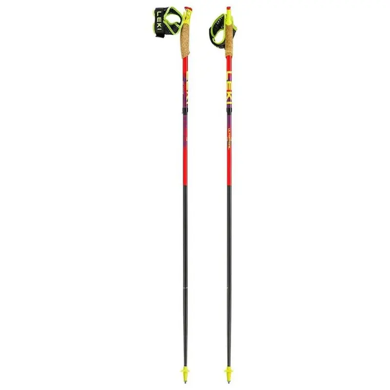 Leki Bastones Ultratrail FX.One Rojo Morado Amarillo