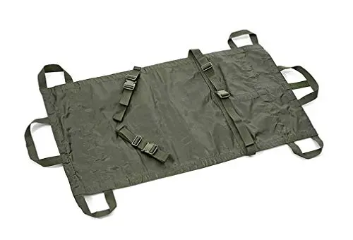 Lona Táctica para Heridos con 6 Asas OD Green - Transporte de Emergencia Militar