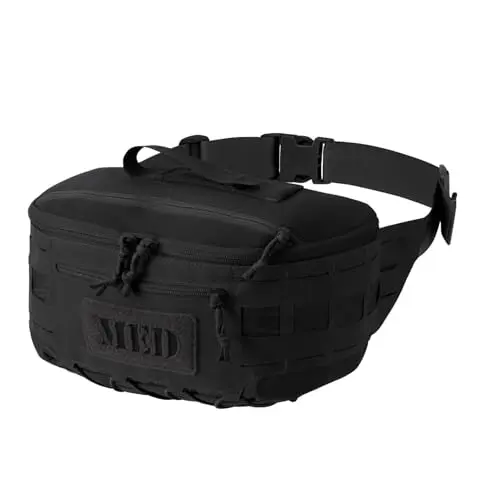 LYSANDER MED Waist Bag - Czarny