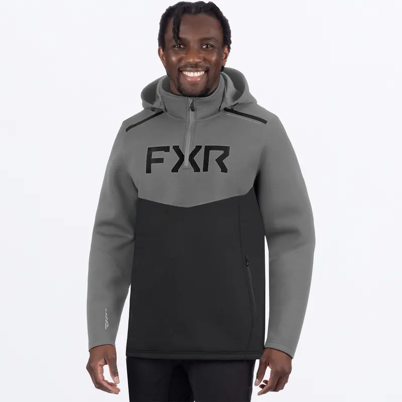M ALTITUDE TECH 1/4 ZIP HOODIE 26-CHAR/GREY