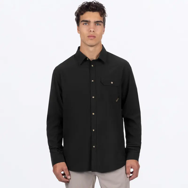 M BREEZE PERFORMANCE UPF L/S SHIRT 23-BLACK