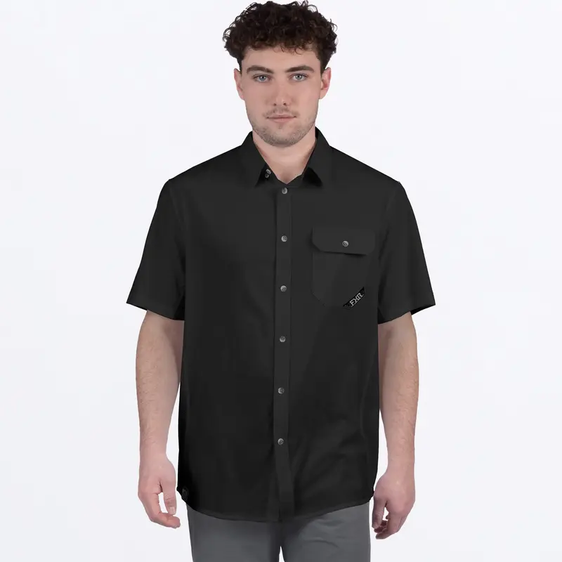 M BREEZE UPF S/S SHIRT 25-BLACK