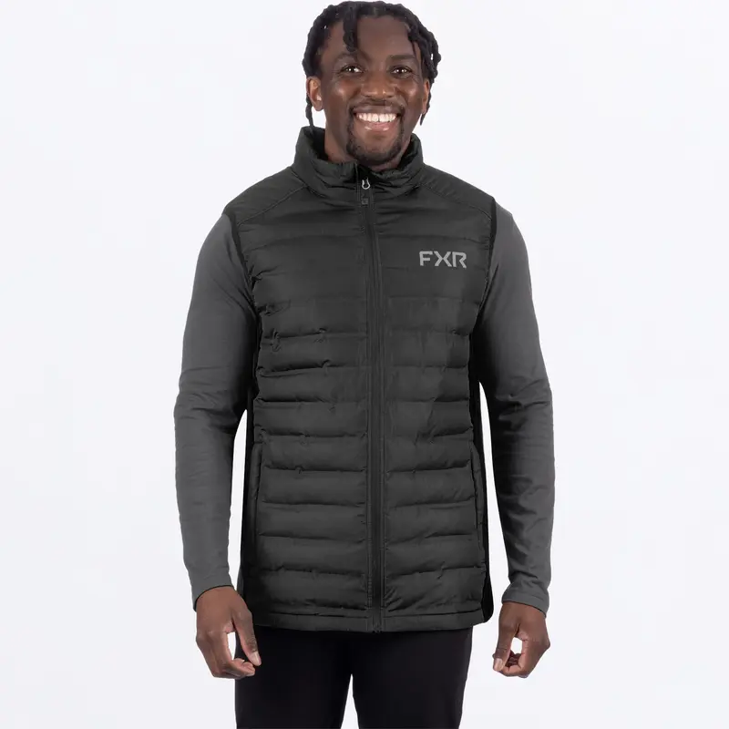 M PODIUM HYBRID QUILTED VEST 26-BLACK