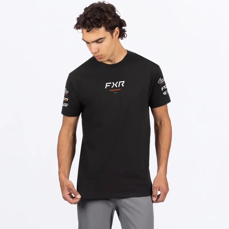 M STACK PREMIUM T-SHIRT 26-BLACK/ORANGE