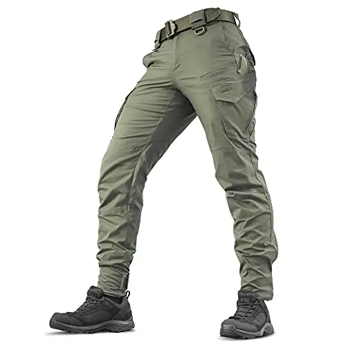 M-TAC Aggressor Flex - Pantalones Tácticos Hombre Verde Oliva 34W x 32L - Material Rip-Stop con Teflon