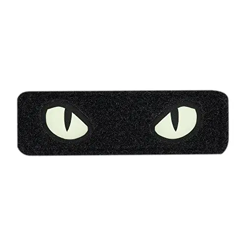 M-Tac Cat Eyes Tactical Moral Patches Military Combat Hook Fasteners (Negro/GID)