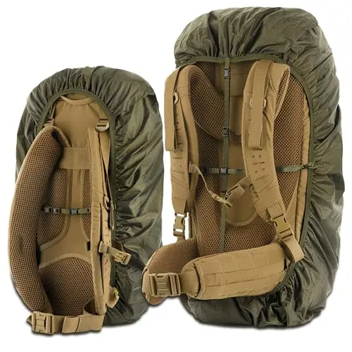 M-TAC Funda Impermeable para Mochila 30-40L - Protección Lluvia Senderismo Camping Militar Oliva