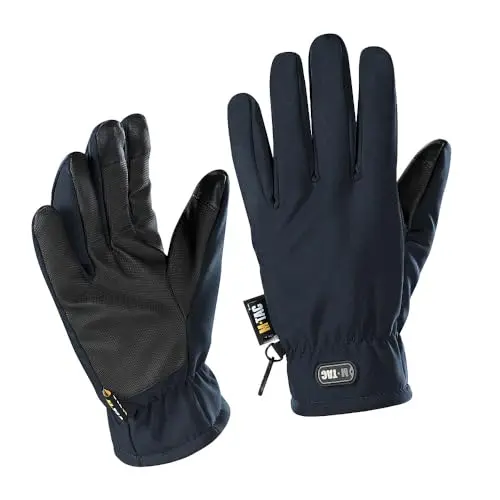 M-Tac Guantes de invierno Softshell con Thinsulate, 40 g, resistentes al viento, impermeables, compatibles con pantalla táctil, guantes tácticos para exteriores, color verde oliva, M