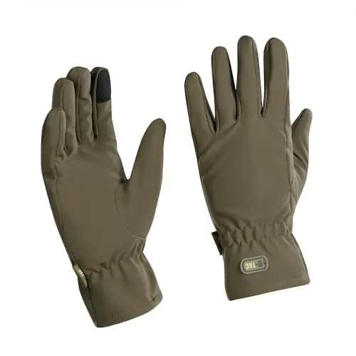 M-Tac Guantes Invierno Soft Shell Oliva Talla L - Guantes Ligeros Universales