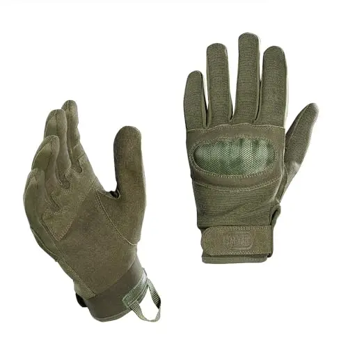 M-Tac Guantes Tácticos Asalto Mk.3 Sin Dedos - Oliva XL con Refuerzo Palma