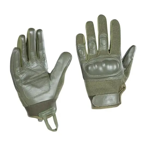 M-TAC Guantes Tácticos Assault Mk.4 Sin Dedos - Oliva XXL - Protección Nudillos Reforzada