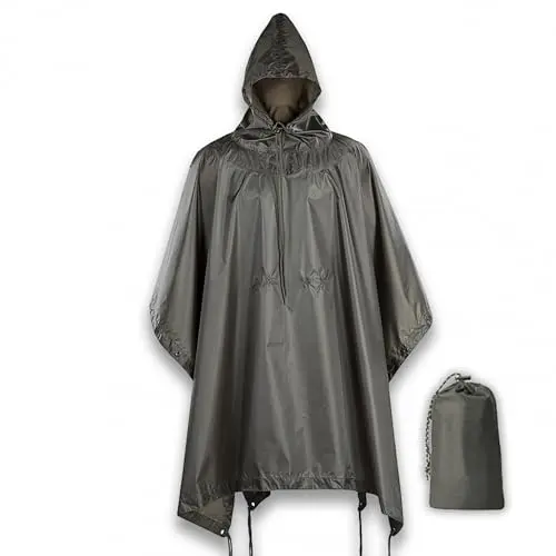 M-Tac Poncho Impermeable Militar Rip-Stop Polyester - Color Oliva