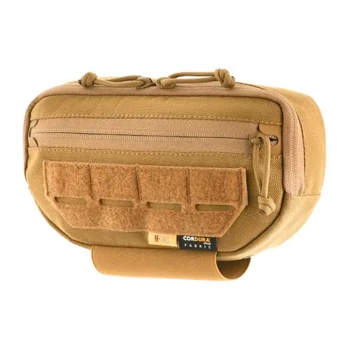 M-Tac Riñonera Táctica Gen II Elite Cordura 1000D MOLLE - 2 Compartimentos con Velcro Láser y Drenaje