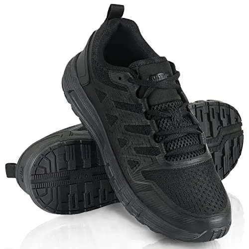 M-TAC Zapatillas Deportivas Tácticas Hombre - Malla Ligera Transpirable Negro Talla 46
