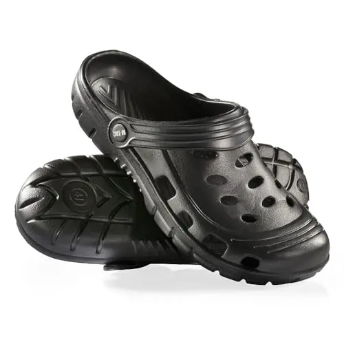 M-Tac Zuecos Eva Negro Talla 42 - Zapatillas de Jardín y Casa Antideslizantes