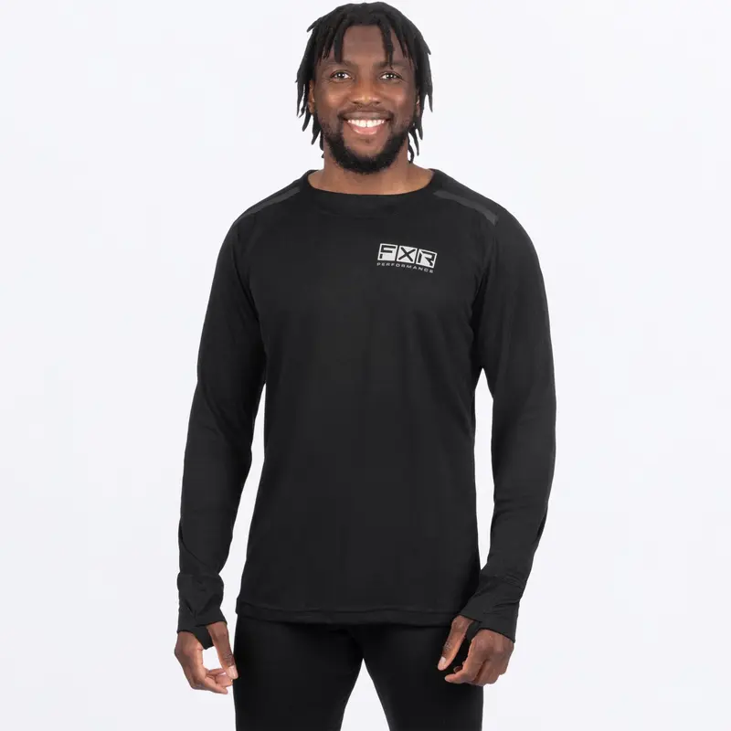 M VAPOUR MERINO LONGSLEEVE 21-BLACK