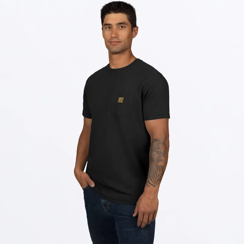 M WORK POCKET PREMIUM T-SHIRT 23-BLACK