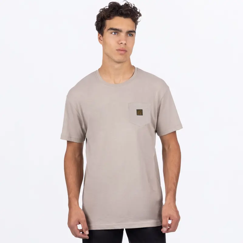 M WORK POCKET PREMIUM T-SHIRT 23-STONE