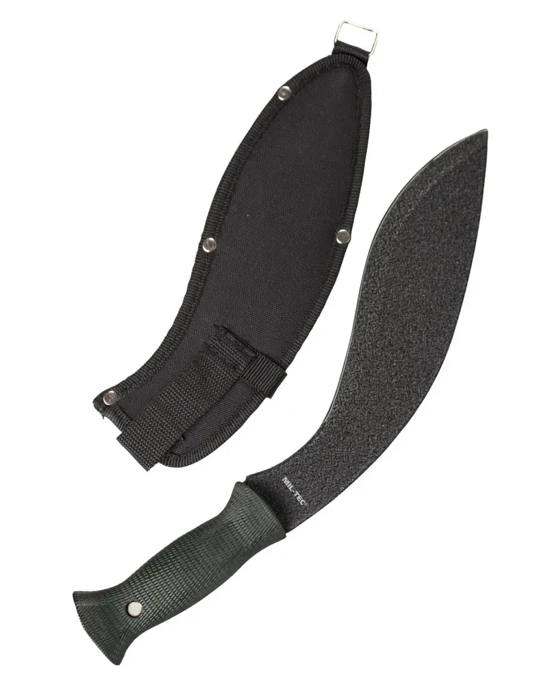 Machete Kukri M.Scheide Mil-Tec - Hoja Curva Tradicional para Bushcraft y Supervivencia