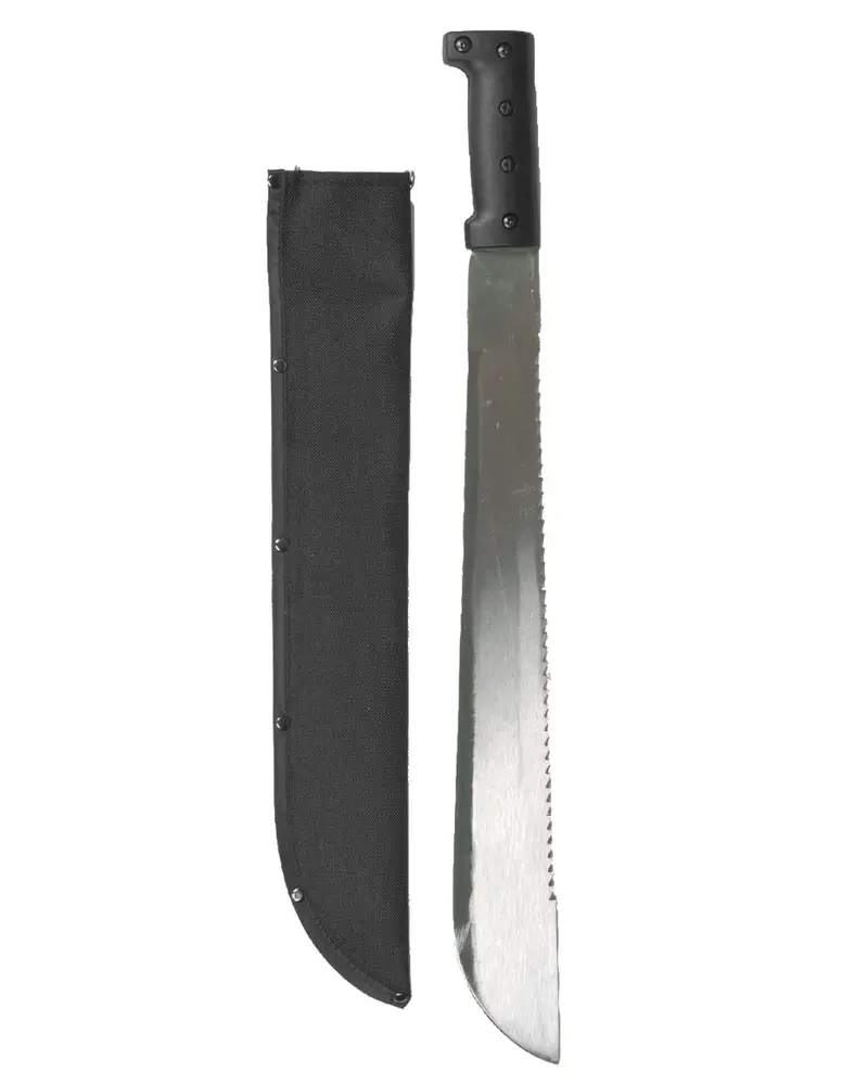 Machete Mil-Tec Stahl 18 con Sierra Integrada y Funda - Doble Funcionalidad