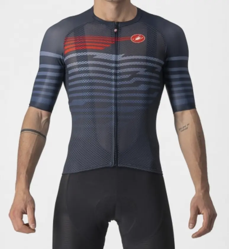 Maillot Castelli Hombre Climbers 3.0 Azul/Rojo