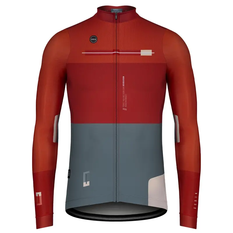 Maillot Gobik Hombre Manga Larga Cobble Crimson